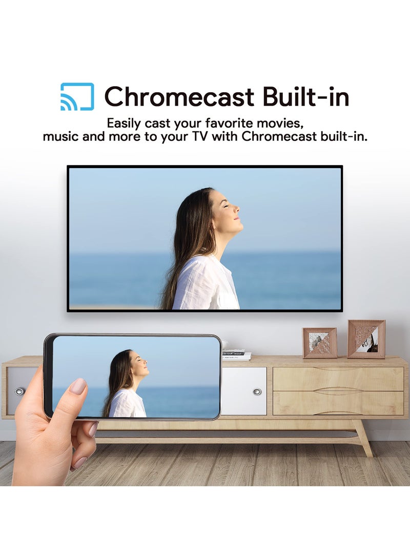 عصا تلفزيون أندرويد، جهاز بث 4K معتمد من Google، عصا تلفزيون ذكية من Google Chromecast، جهاز بث عالي الدقة مع كابل HDMI وجهاز تحكم عن بعد للبحث الصوتي لـ Netflix معتمد من Google Assistant - Image 3